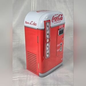 Coca-Cola Vending Machine Tin Canister Hinged Door 2002